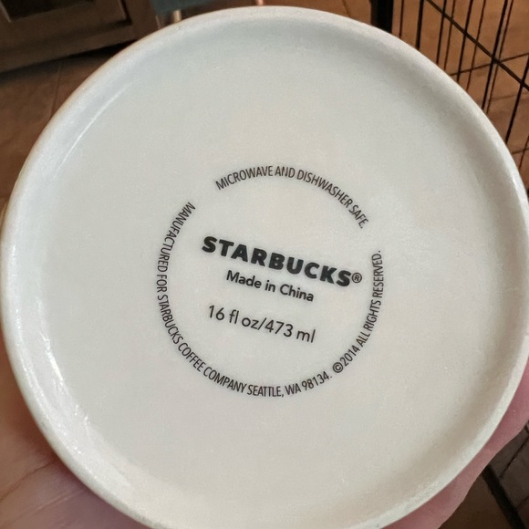 Starbucks CHINA 2014 Global Icon Series Coffee Mug Cup 16 oz - Picture 4 of 4